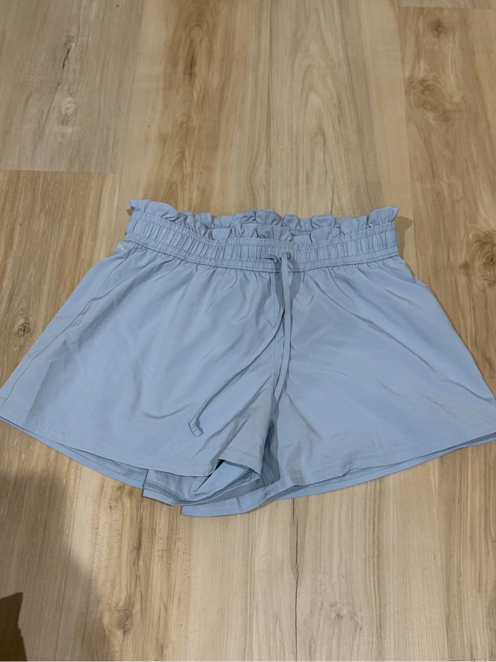Light Blue Women's Elastic Waist Shorts